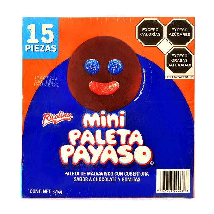 Ricolino Mini Paleta Payaso